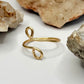 Gold Bypass Ring