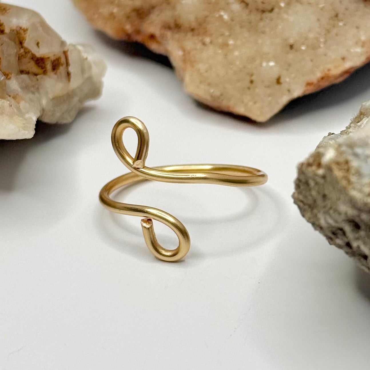 Gold Bypass Ring