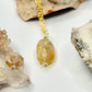 Gold Citrine Dainty Necklace