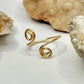 Gold Bypass Ring