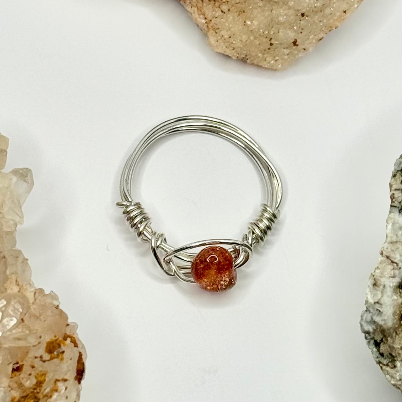 Sterling Silver Sunstone Ring