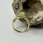 Gold Green Calcite Ring