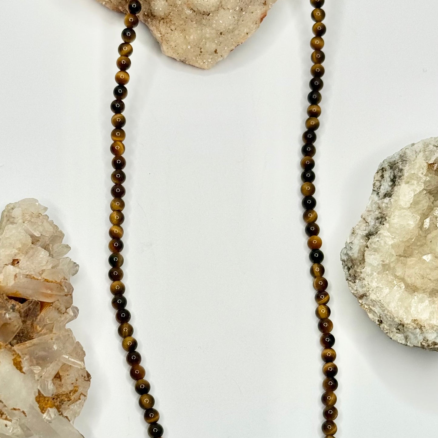 Gold Plated Tigers Eye Beaded Necklace
