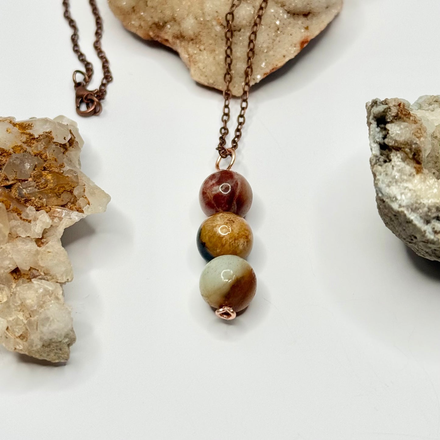 Rose Ocean Jasper Necklace