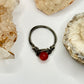 Charcoal Carnelian Ring