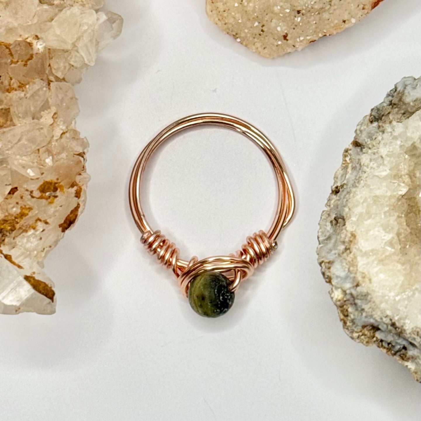 Rose Gold Serpentine Ring