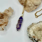 Gold Amethyst Necklace