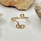 Gold Bypass Ring