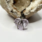 Charcoal Amethyst Heart Necklace