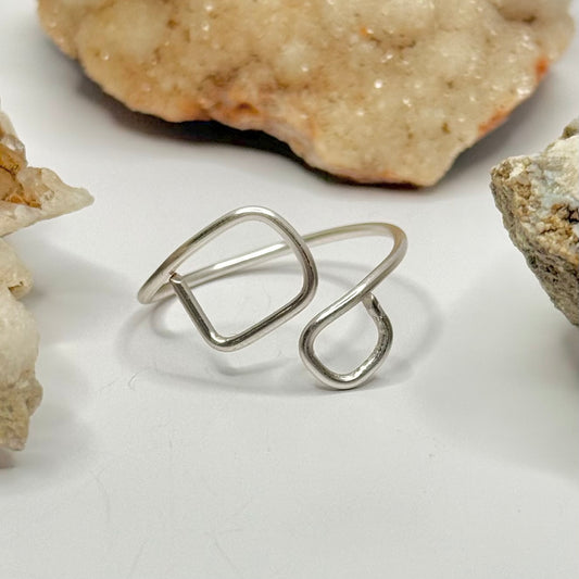 Silver Bypass Ring