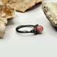 Charcoal Rhodonite Ring