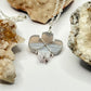 Silver Druzy Agate Cactus Necklace