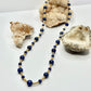 Gold Lapis Beaded Necklace