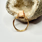 Gold Orange Beaded Ring