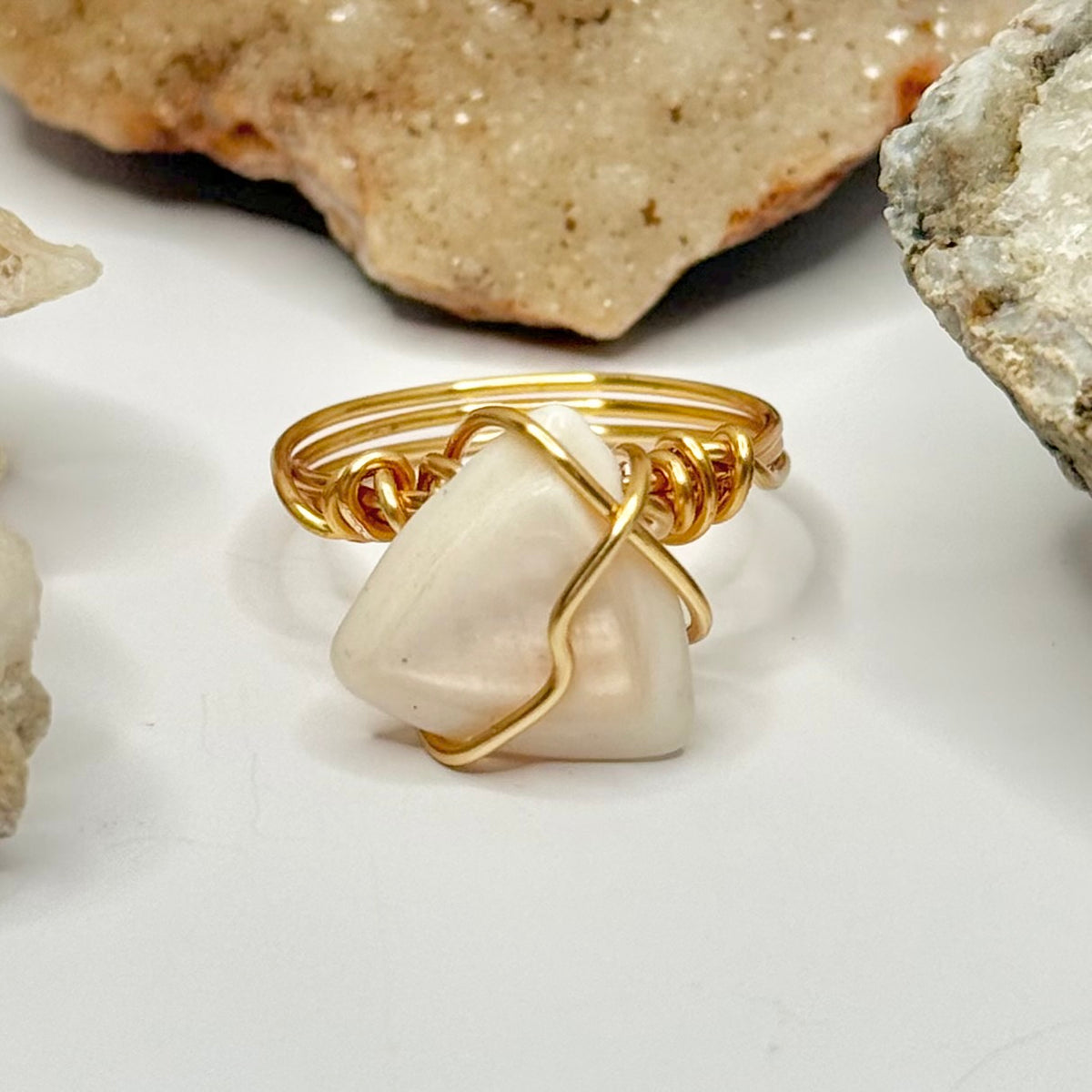 Gold Shell Ring