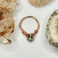 Rose Gold Dalmatian Jasper Ring