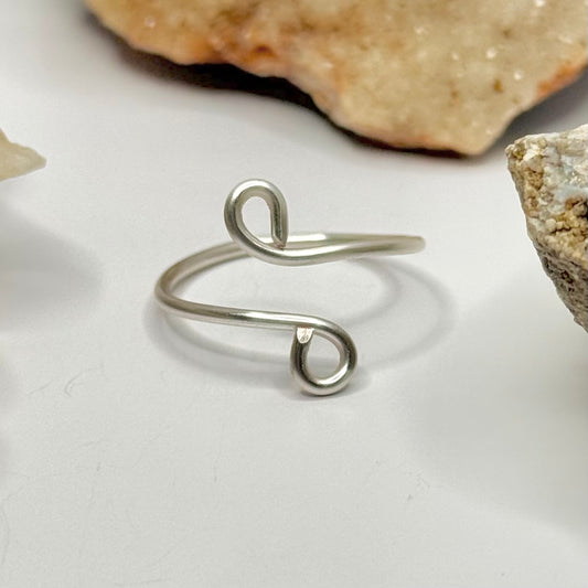 Silver Bypass Ring