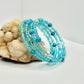 Dyed Howlite and Blue Bead Bracelet