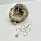 Sterling Silver Red Vein Jasper Flower Earrings
