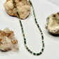 Sterling Silver Moss Agate Beaded Necklace