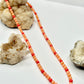 Gold Coral Beaded Necklace