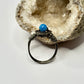 Charcoal Blue Shell Ring