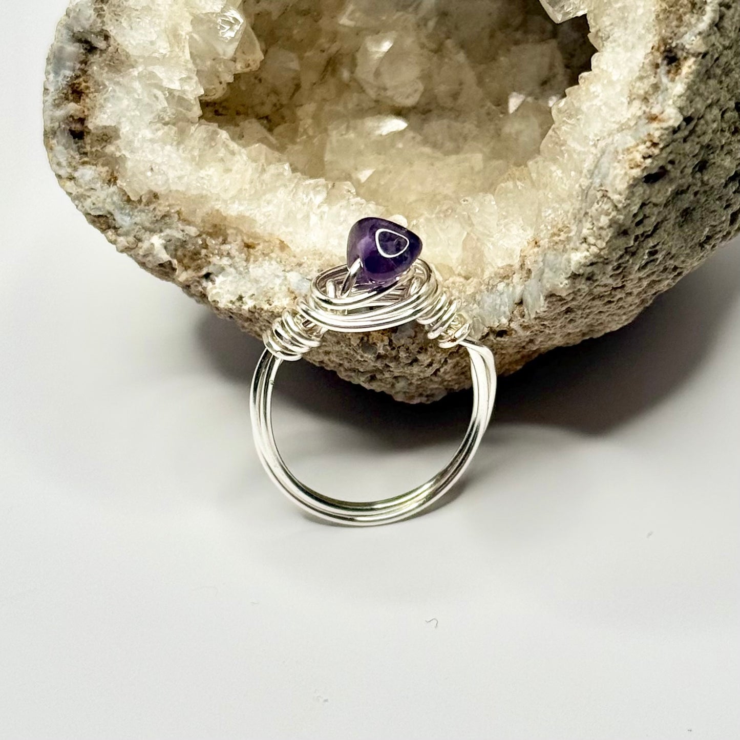 Silver Amethyst Ring