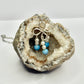 Silver Blue Dyed Shell and Foe Pearl Necklace
