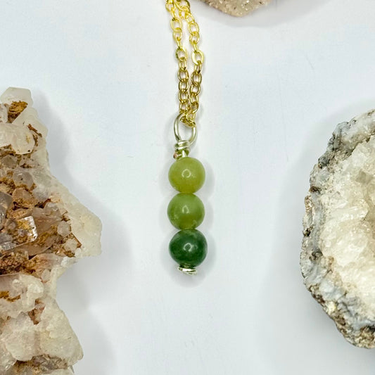 Gold Jade Necklace