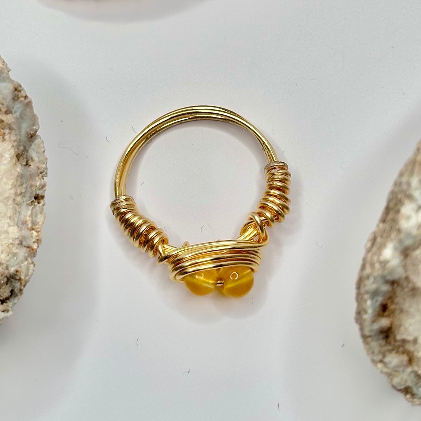 Gold Citrine Ring