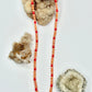 Gold Coral Beaded Necklace