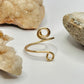Gold Swirl Bypass Ring