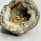 Gold Curled Bypass Ring
