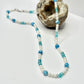 Sterling Silver Blue Lace Agate Beaded Necklace
