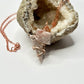 Rose Gold Rhodonite Lightning Necklace