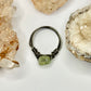 Charcoal Prehnite Ring