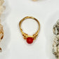 Gold Carnelian Ring