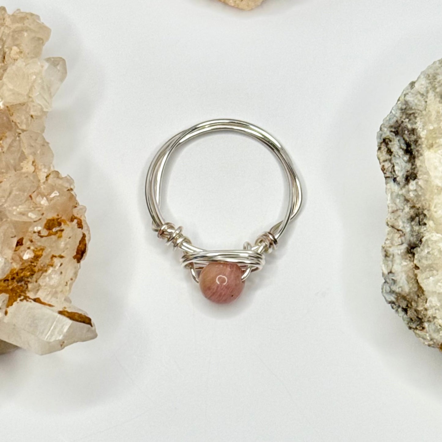Silver Rhodonite Ring