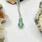 Silver Fluorite and Dyed Calcite Necklace